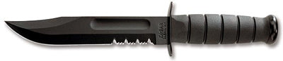 Ka-Bar Full-Size Fixed 7 in Blk Blade Foliage Kraton Handle