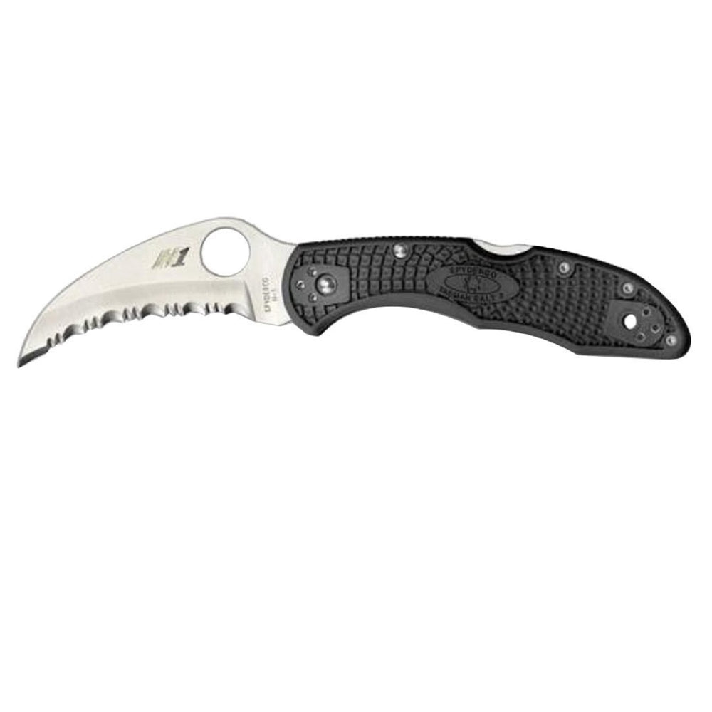Spyderco Tasman Salt 2 Folder 2.8 in Serrated Yellow FRN Hnd