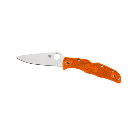 Spyderco Endura 4 Folder 3.75 in Plain Zome Green FRN Handle