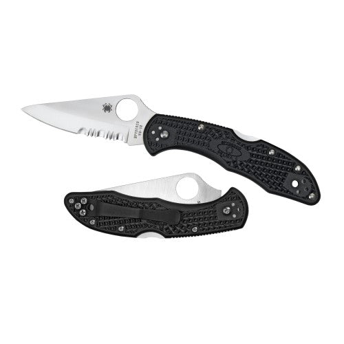 Spyderco Delica 4 Folder 2.88 in Plain Black FRN Handle
