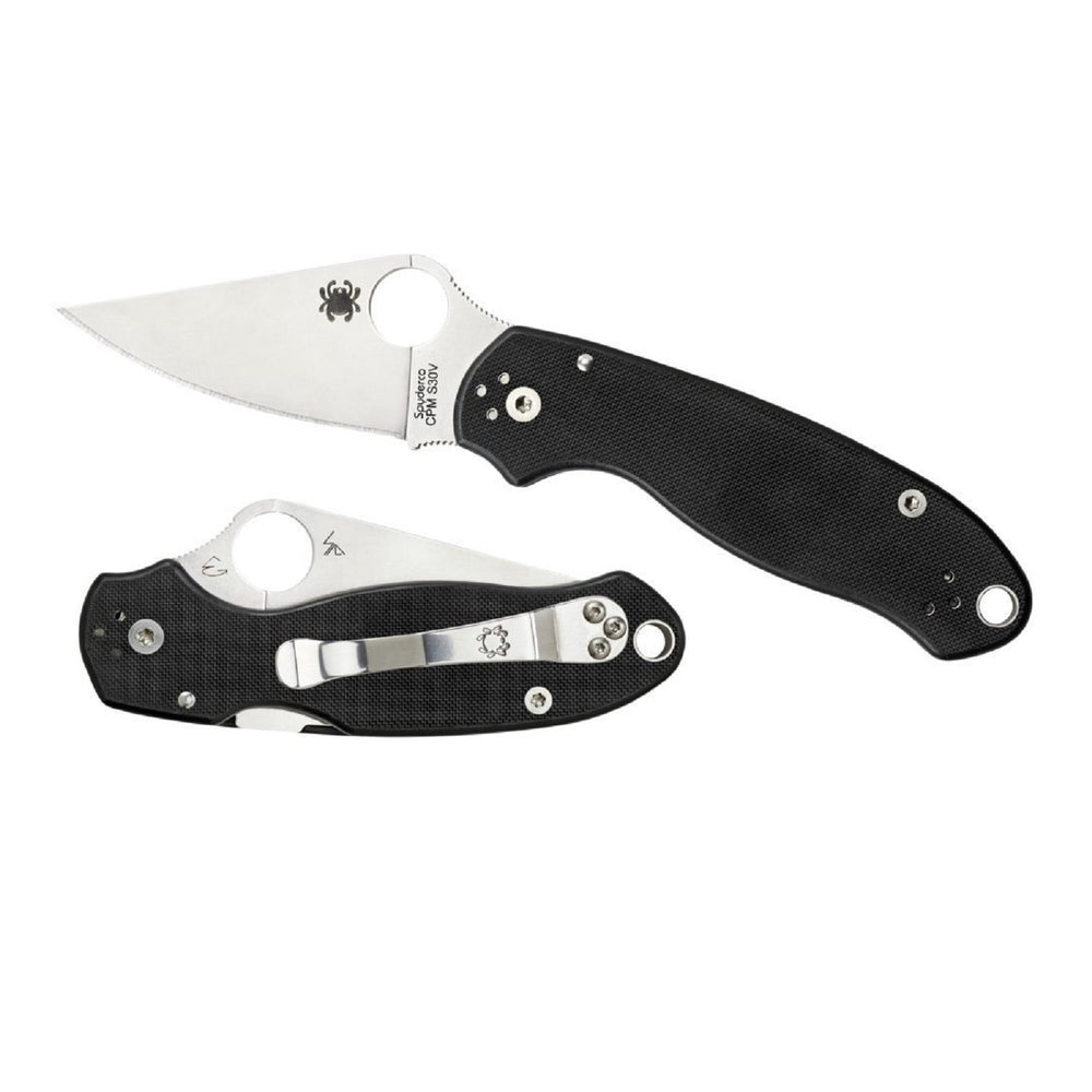 Spyderco Para 3 Folder 3.0 in Plain Blue G-10 Handle